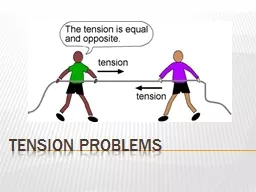 Tension Problems