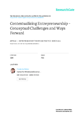 ContextualizingEntrepreneurship