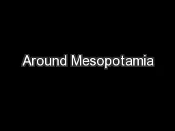 Around Mesopotamia