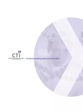 A CTI partnership represents a signicant opportunity for leading academic investigators and institutions to enable the fast efcient translation of innovative science into clinical candidates and e