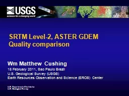 SRTM Level-2, ASTER GDEM