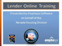 Lender Online Training