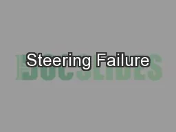 Steering Failure