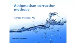Astigmatism correction methods