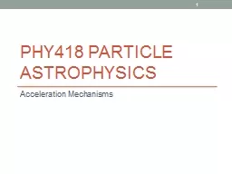 PHY418 Particle Astrophysics