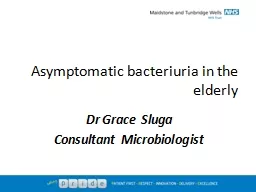 Asymptomatic bacteriuria in the elderly
