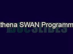 Athena SWAN Programme
