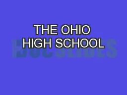 THE OHIO HIGH SCHOOL