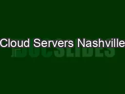 Cloud Servers Nashville