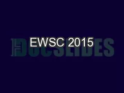 EWSC 2015