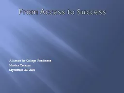 From Access to Success
