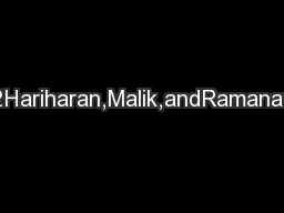 2Hariharan,Malik,andRamanan