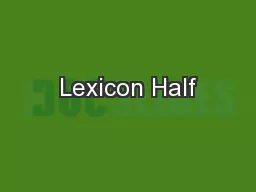 Lexicon Half