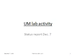 UM lab activity