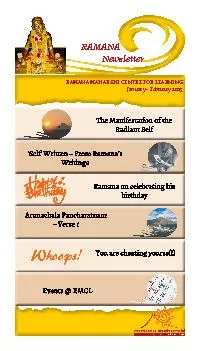 Special Events in April At Ramana Shrine and Meditation Hall, Mekhri C