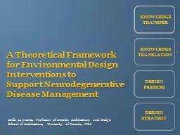 A Theoretical Framework for Environmental Design Interventi