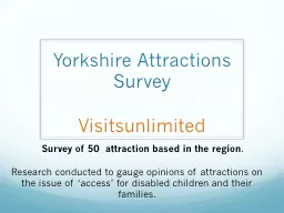 Yorkshire Attractions Survey