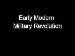 Early Modern Military Revolution