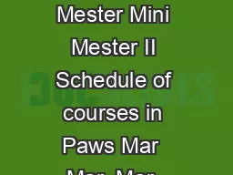 Academic Calendars Fall  Semester Calendar Events Full Semester Mini Mester Mini Mester