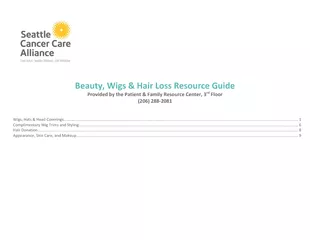 Hair Loss Resource Guide