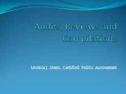 Audits, Reviews and Compilations