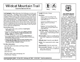 Trail Highlights:Wildcat Mountain Trail challenges even the most exper