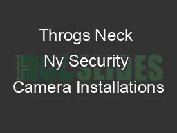 Throgs Neck Ny Security Camera Installations