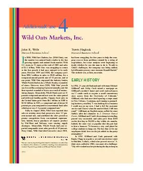 n 2006, Wild Oats Markets, Inc. (Wild Oats), was