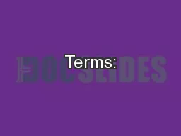 Terms: