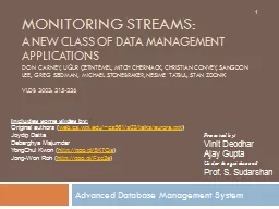 Monitoring streams: