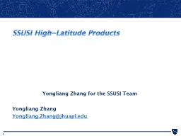 SSUSI High-Latitude Products
