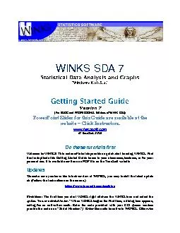 (For BASIC and PROFESSIONAL Editions of WINKS SDA)