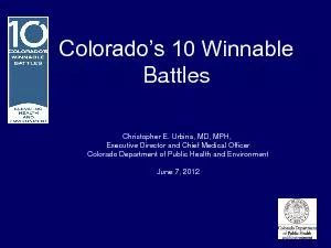 Colorado’s 10 Winnable