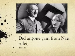 Did anyone gain from Nazi rule?