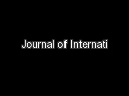 Journal of Internati