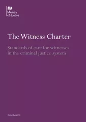 The Witness Charter Standards of care for witnesses in the criminal ju