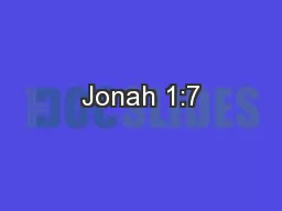 Jonah 1:7