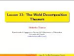 TheWoldDecompositionTheorem