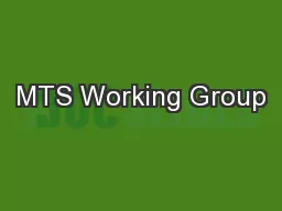 MTS Working Group