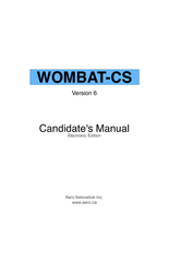 WOMBAT-CS Candidate's Manual—Edition 23