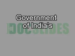 Government of India’s