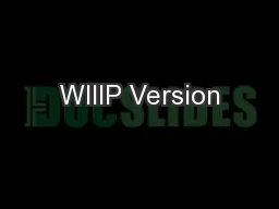 WIIIP Version