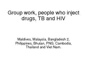 Group work, people who inject