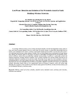 ITE: Detection and Isolation of theMultihop Wireless Networks Issa Kha