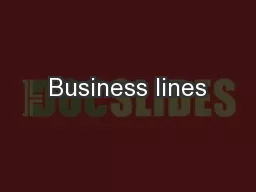 Business lines