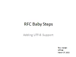 RFC Baby Steps