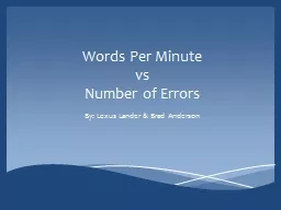Words Per Minute