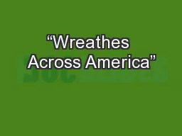 “Wreathes Across America”