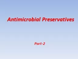 Antimicrobial Preservatives