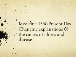 Medicine 1350-Present